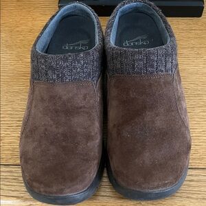 Dansko Women’s Emily Chocolate Suede Slip-Ons